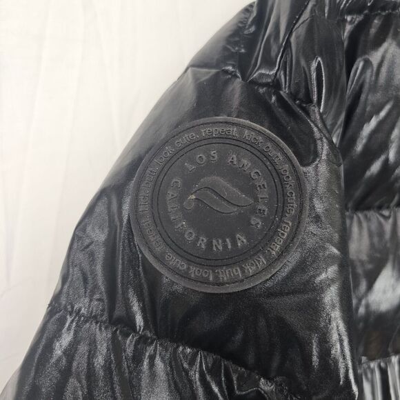 Fabletics Wander Puffer Jacket by in Black Shine Size 1X Plus Size Women's - Picture 5 of 12